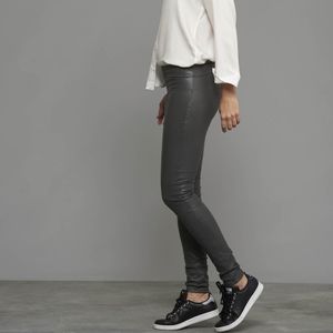 Daryl K Leather Leggings Pants Steel Gray Size 2